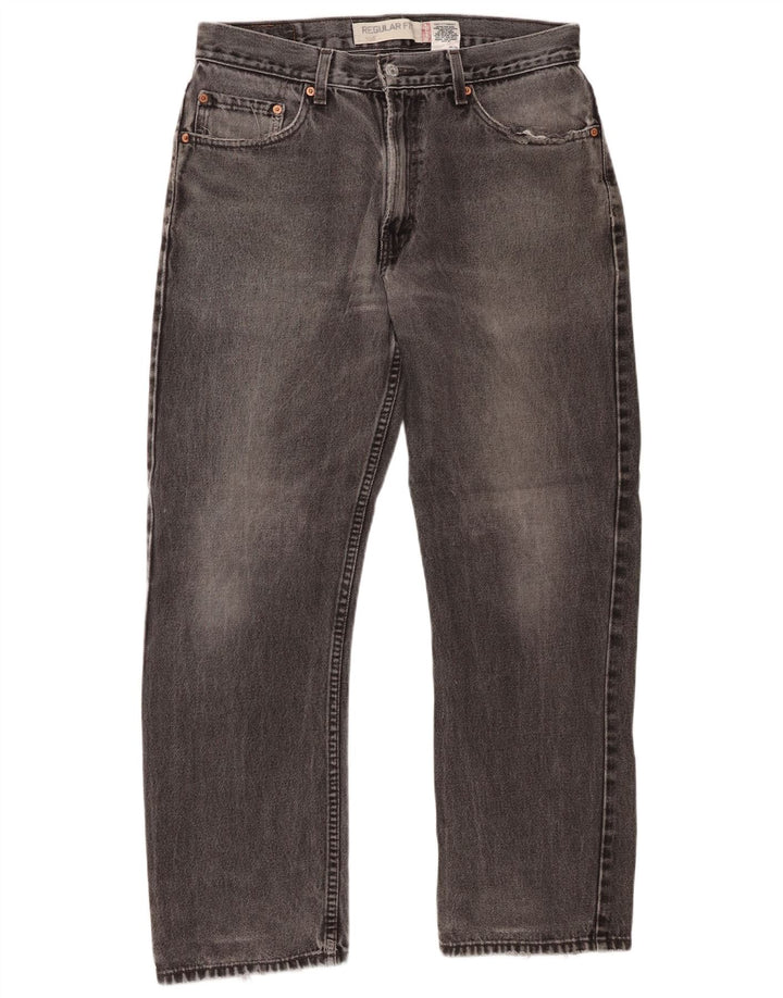 Blugi drepti pentru bărbați Levi's 505, cu ajustare normală, W33 L30, bumbac gri
