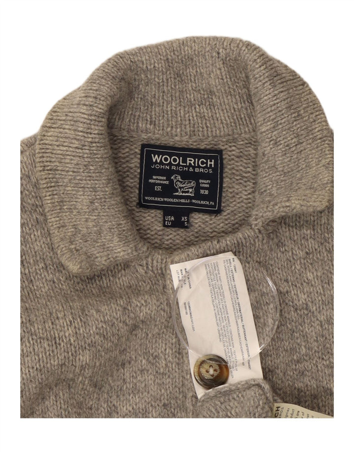 WOOLRICH Pulover cardigan pentru bărbați XS Lână gri