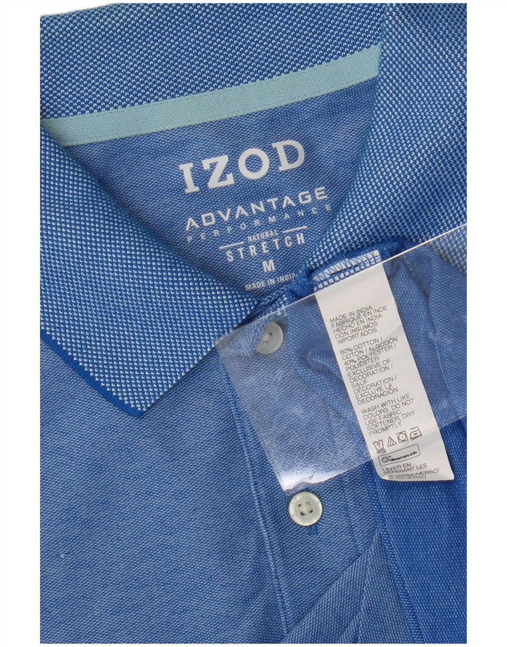 Tricou polo IZOD pentru bărbați, bumbac albastru mediu