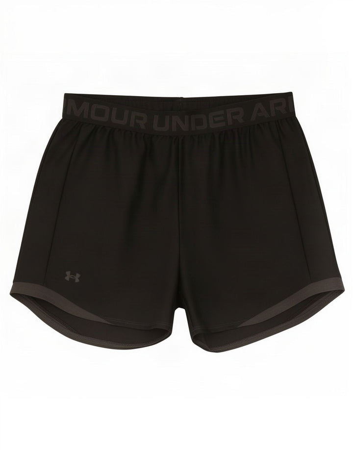 Pantaloni scurți sport grafic Under Armour pentru bărbați, poliester mediu negru