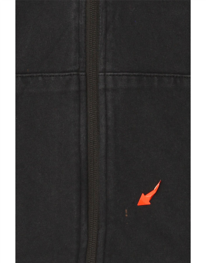 Pulover NIKE pentru femei cu fermoar, UK 12, bumbac mediu negru