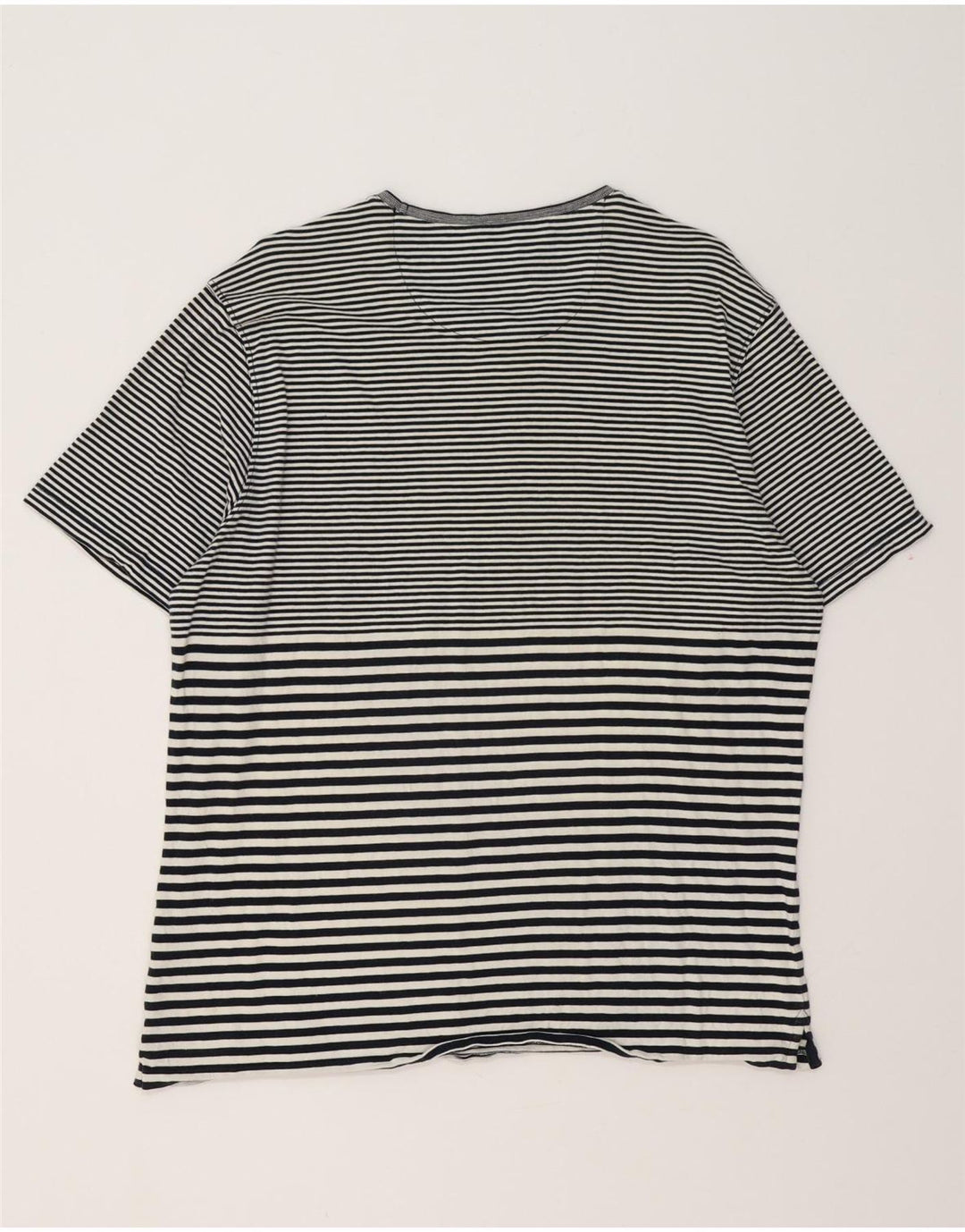 MASSIMO DUTTI Tricou Casual Fit pentru femei UK 20 2XL Bumbac cu dungi negre