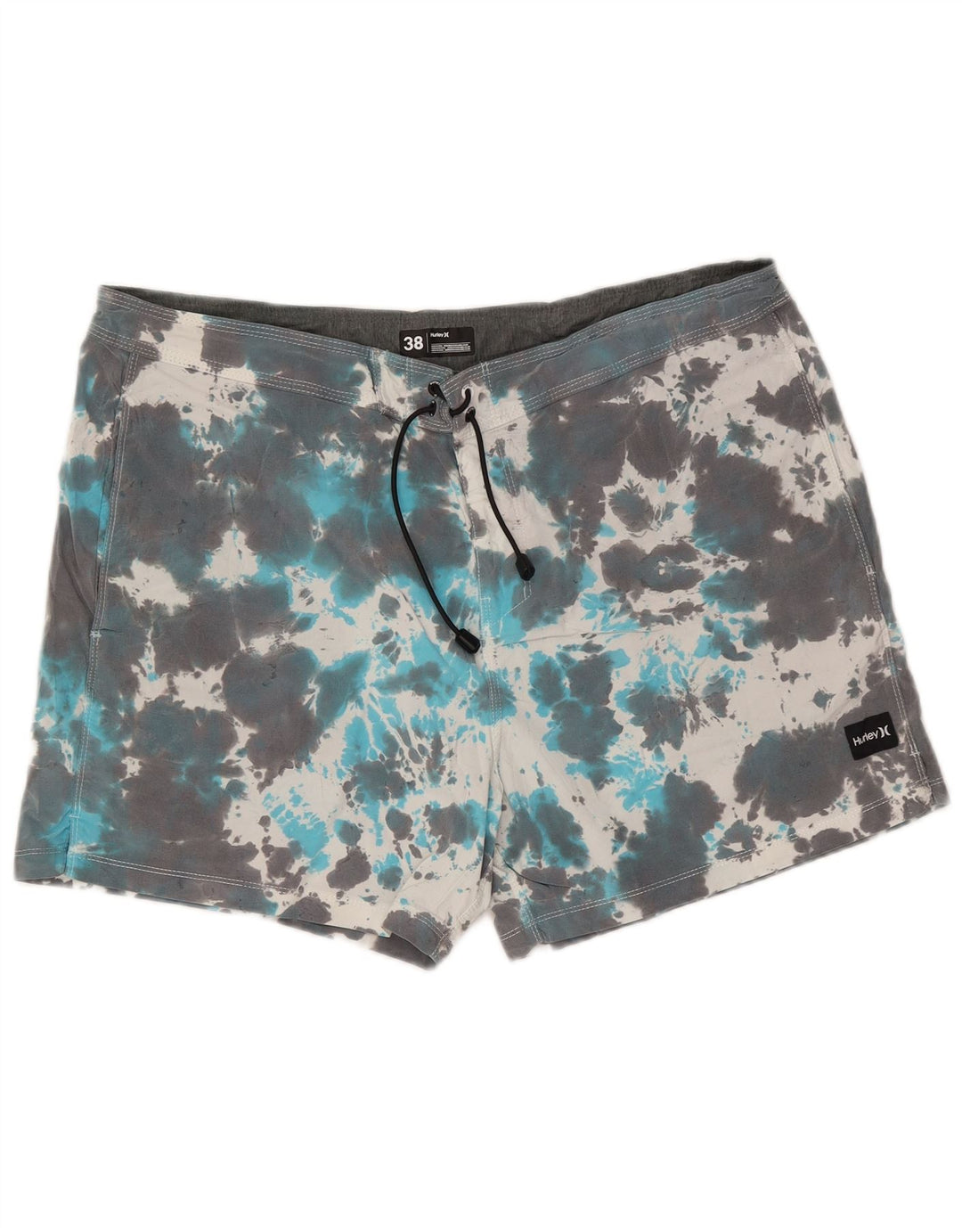 Pantaloni scurți de înot Hurley pentru bărbați, XL, gri, din poliester Tie Dye