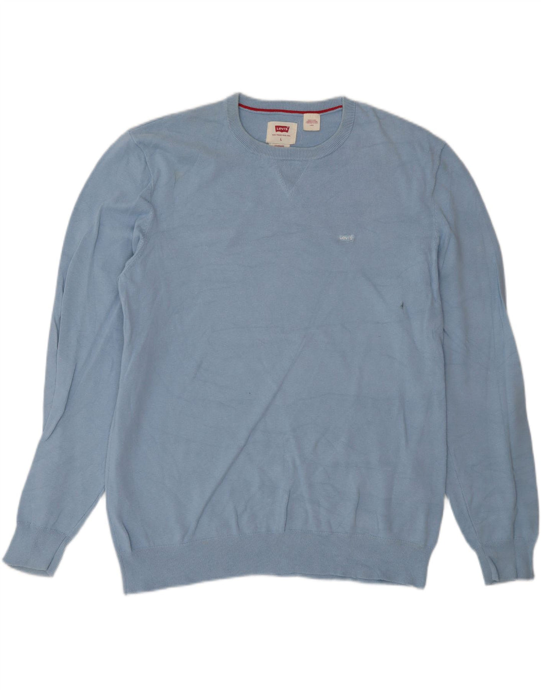 Pulover pentru bărbați Levi's cu gât crew pulover mare, albastru, bumbac