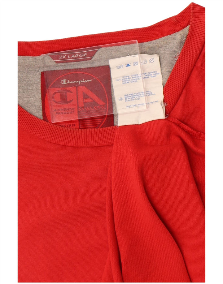 Tricou pentru bărbați Champion Top 2XL bumbac roșu
