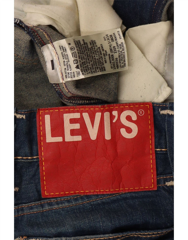 LEVI'S Womens Slim Jeans W31 L36  Blue Cotton