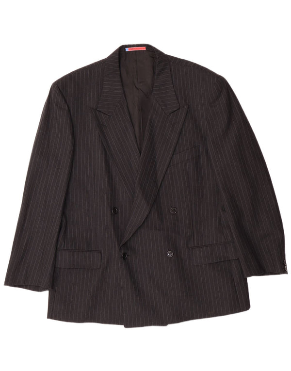 Blazer pentru bărbați UNGARO IT 54 2XL Black Pinstripe Classic