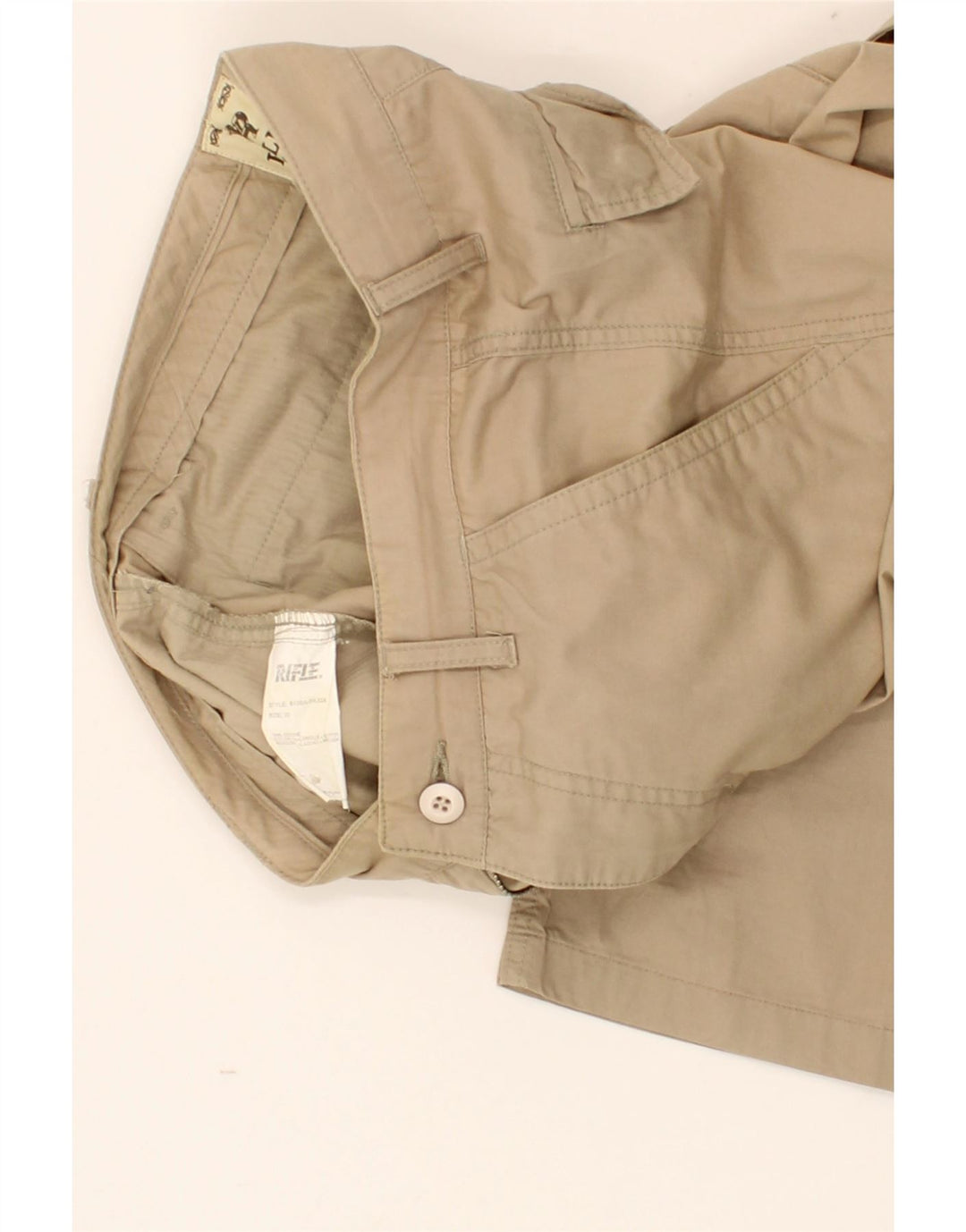 RIFLE Womens Straight Cargo Trousers W30 L29  Brown Cotton Vintage Rifle and Second-Hand Rifle from Messina Hembry 