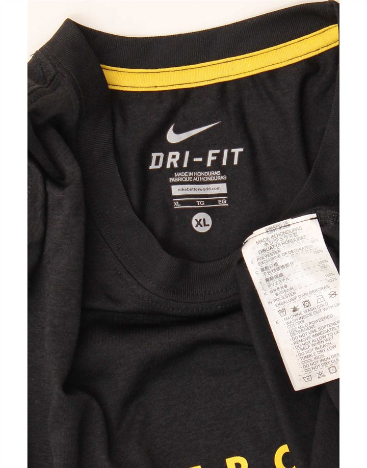 Tricou grafic Nike Dri Fit pentru bărbați Top XL Poliester negru