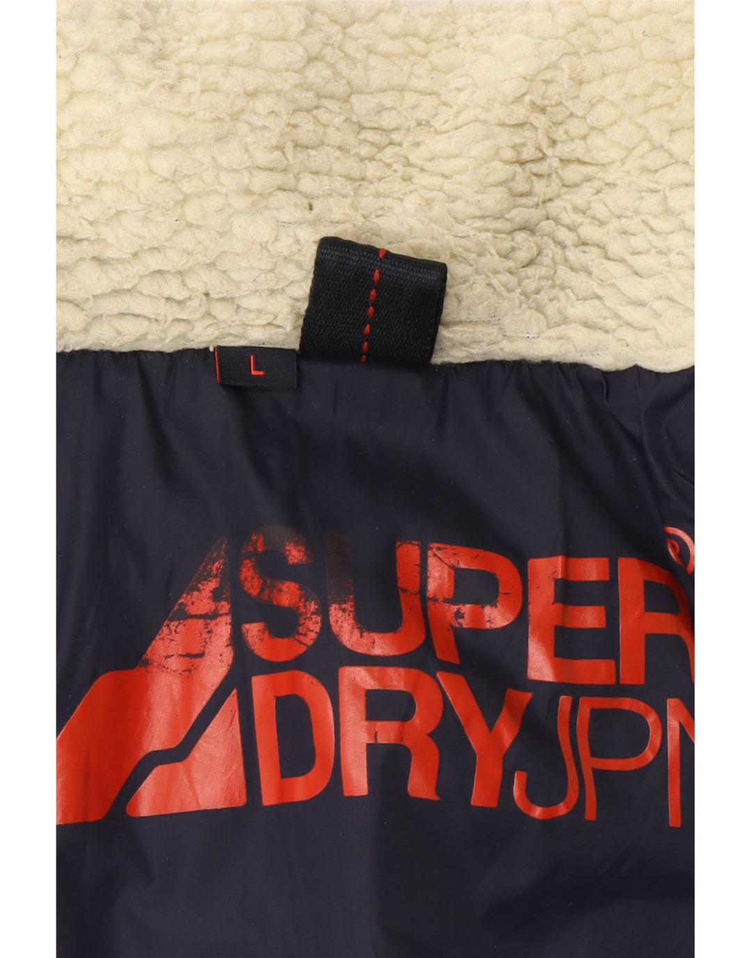 Jachetă căptușită cu grafică pentru bărbați Superdry UK 40, mare, nailon bleumarin