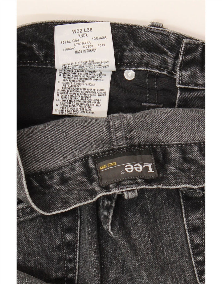 Blugi LEE Knox Distressed Straight pentru bărbați W32 L29 bumbac gri