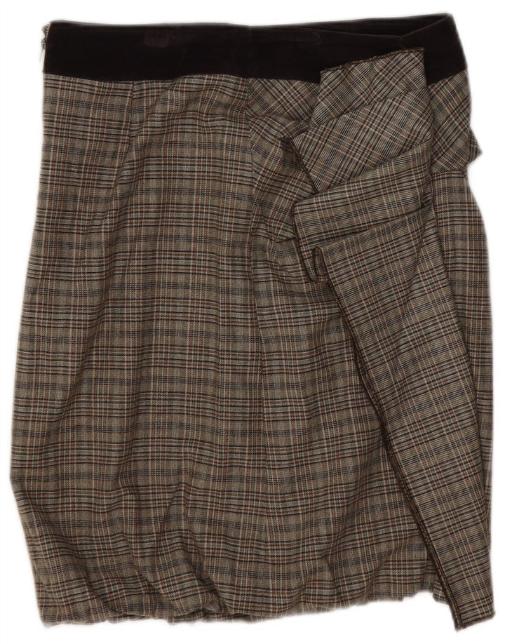 Max & Co. Fusta mini pentru femei UK 8 Small W28 Brown Check