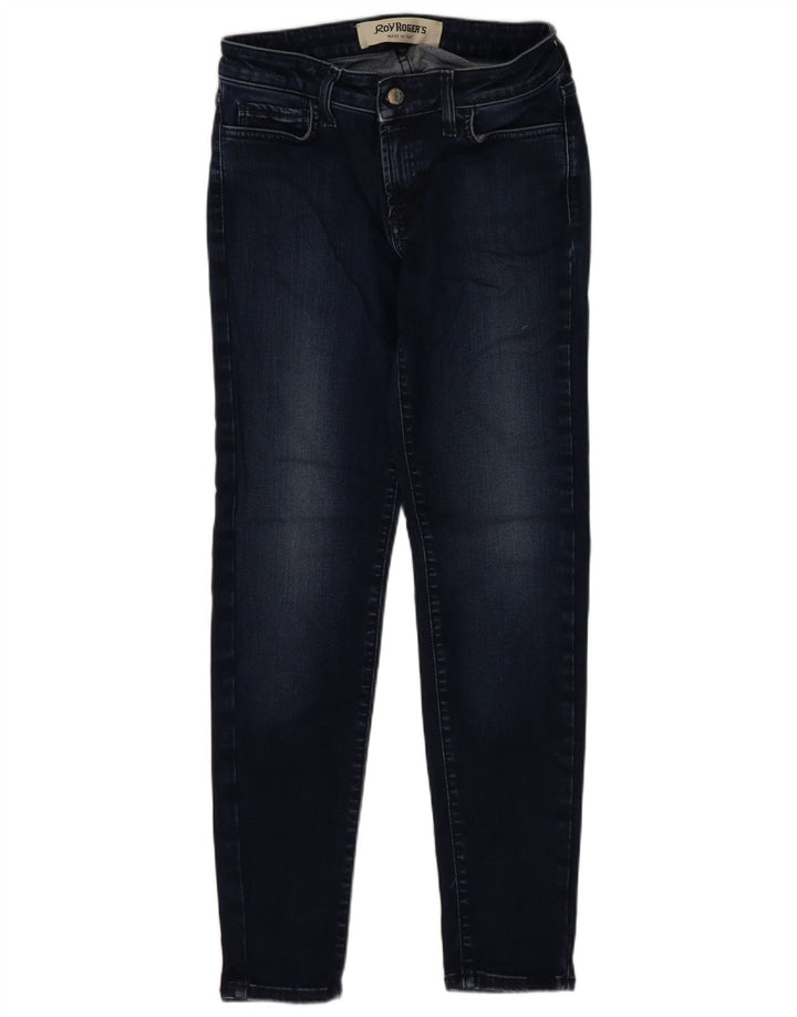 Blugi skinny Roy Rogers pentru femei W28 L27 poliester albastru