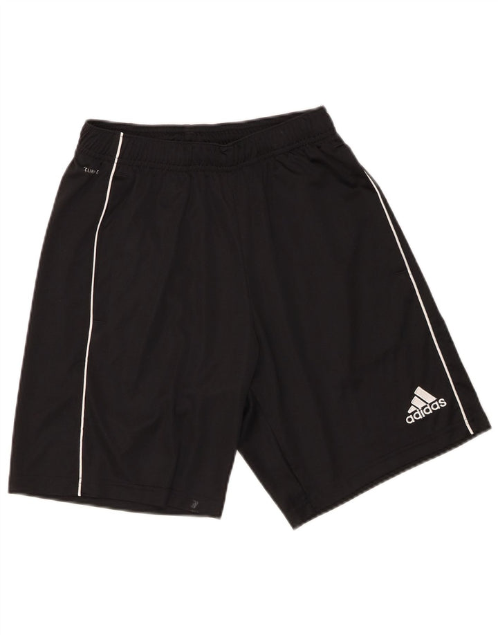 Pantaloni scurți Adidas Climalite Sport pentru bărbați, poliester negru mic
