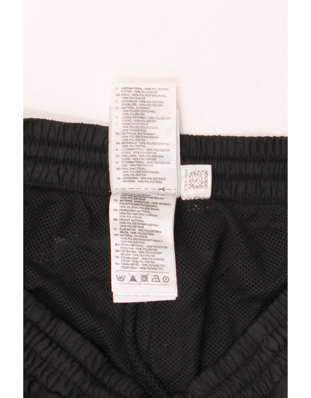 Pantaloni de trening Adidas pentru bărbați, negru mediu, poliester bloc de culoare