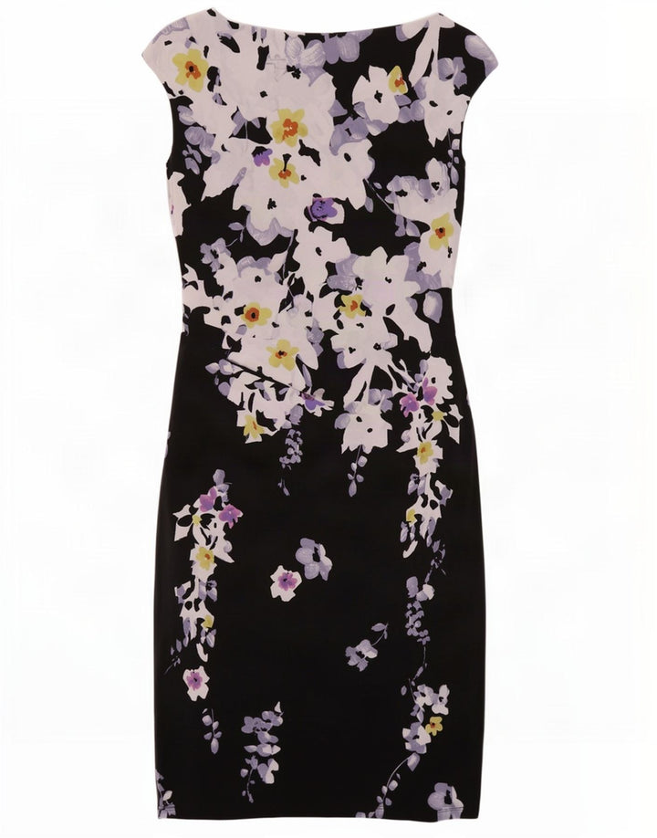Rochie teacă pentru femei Ralph Lauren US 4 Small Black Floral Poliester