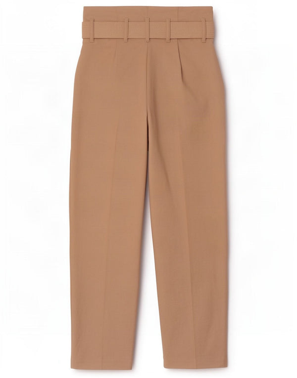 Pantaloni casual Topshop pentru femei, cu talie înaltă, cu fixare, UK 8, mici, l26, l28, bej