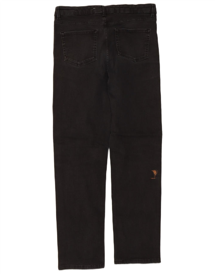 Blugi drepti obișnuiți pentru femei Marks & Spencer UK 16 Large W32 L30 Black