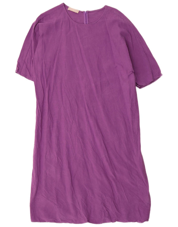 Rochie maxi supradimensionată pentru femei Stefanel UK 14 Medium Purple Lyocell