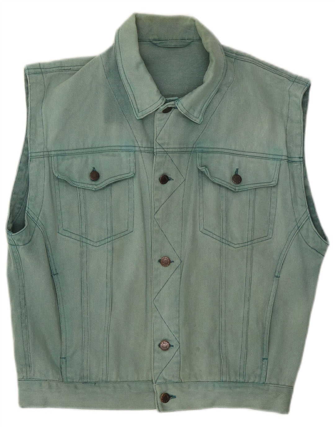 C&A Gilet pentru bărbați din denim UK 36 mic, albastru, bumbac