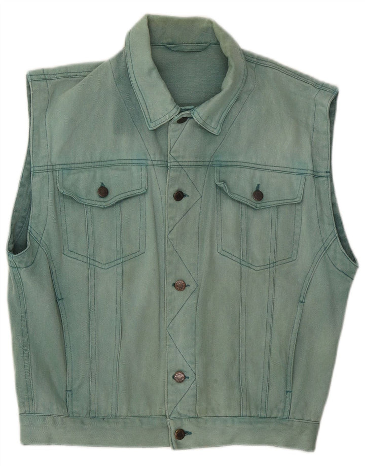 C&A Gilet pentru bărbați din denim UK 36 mic, albastru, bumbac