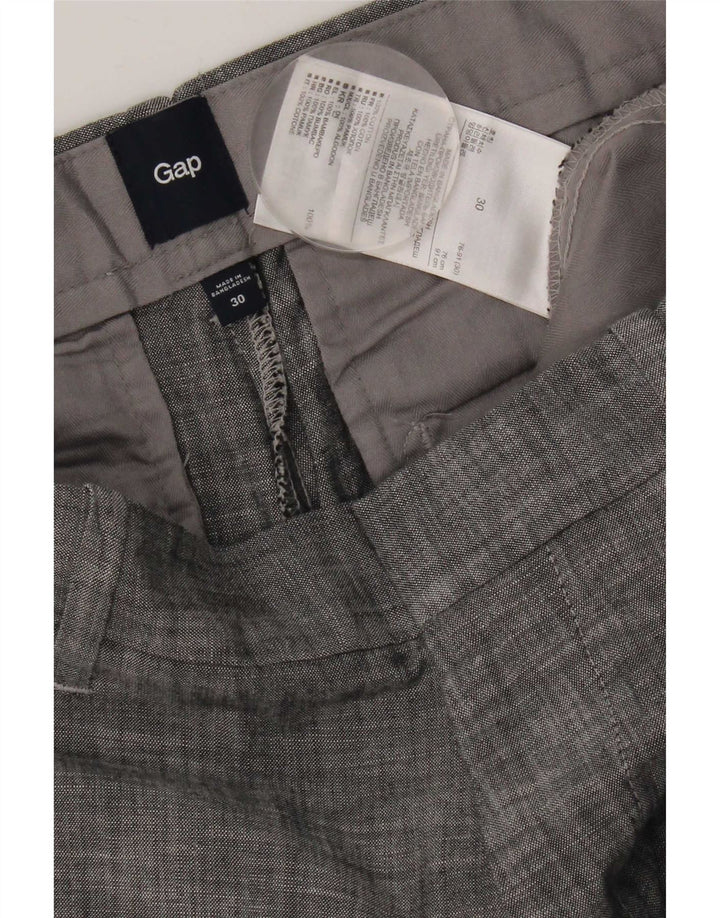Pantaloni scurți chino pentru bărbați Gap W30, bumbac gri mediu