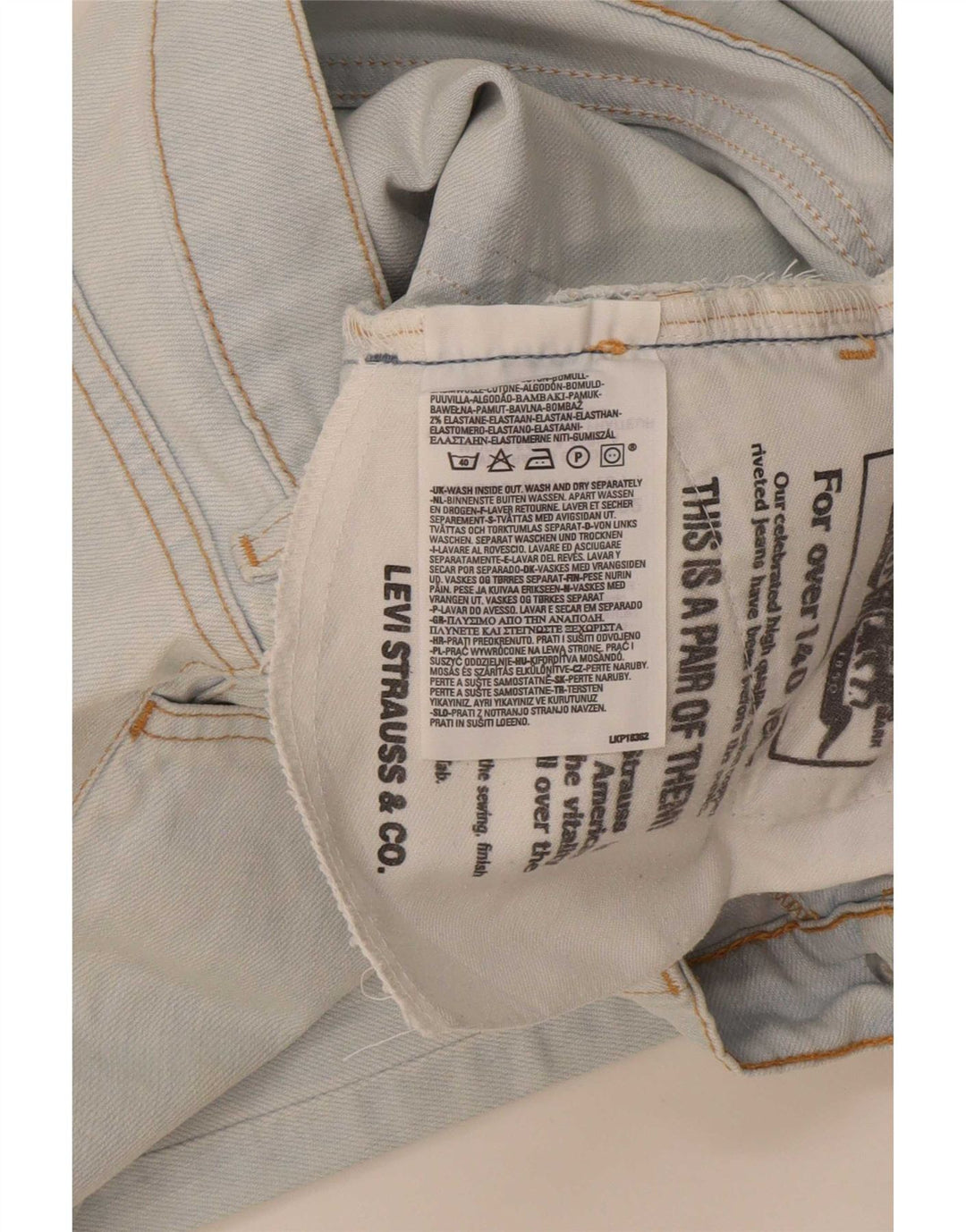 Blugi Capri pentru femei Levi's W27 L22 Bumbac albastru