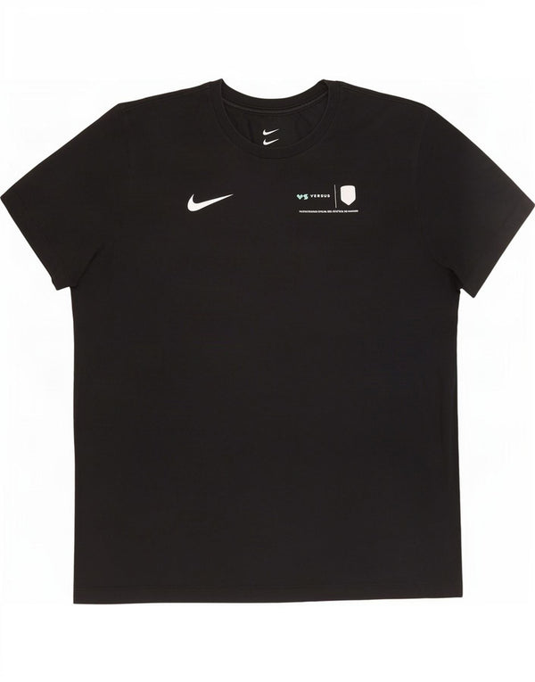 Tricou grafic Nike Dri Fit pentru bărbați Top XL bumbac negru