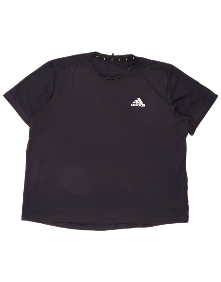 Tricou ADIDAS Aeroready pentru bărbați, XL, poliester bleumarin