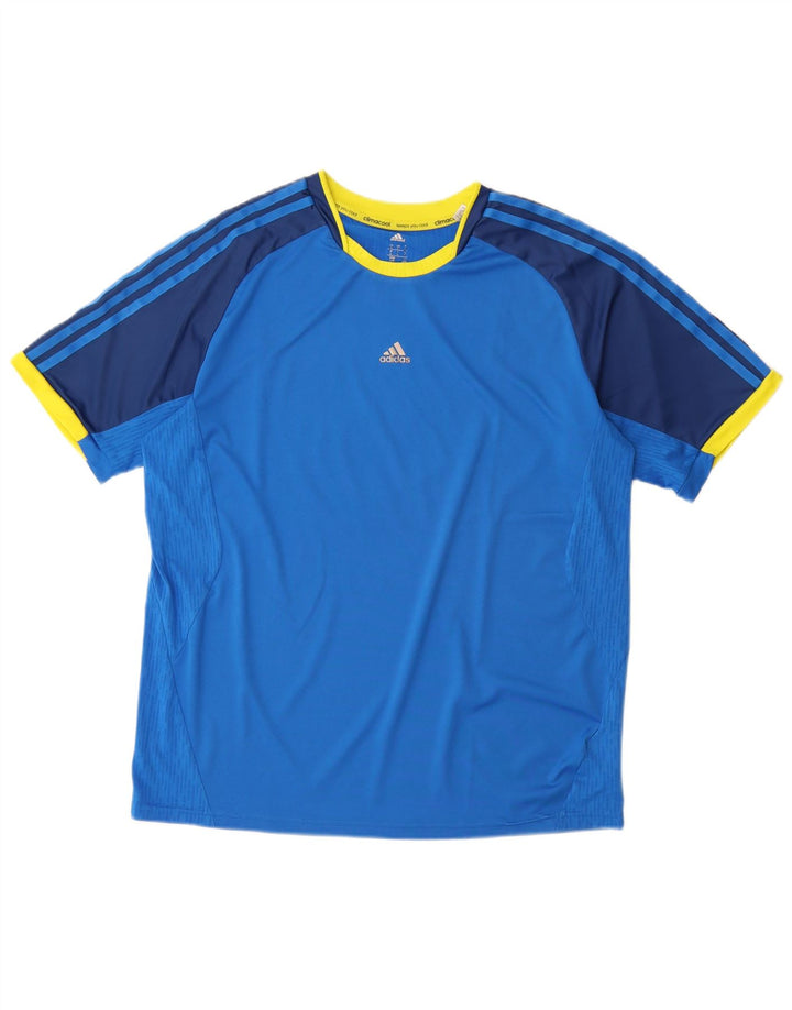 Tricou ADIDAS Climacool pentru bărbați Top mare, albastru, poliester color bloc