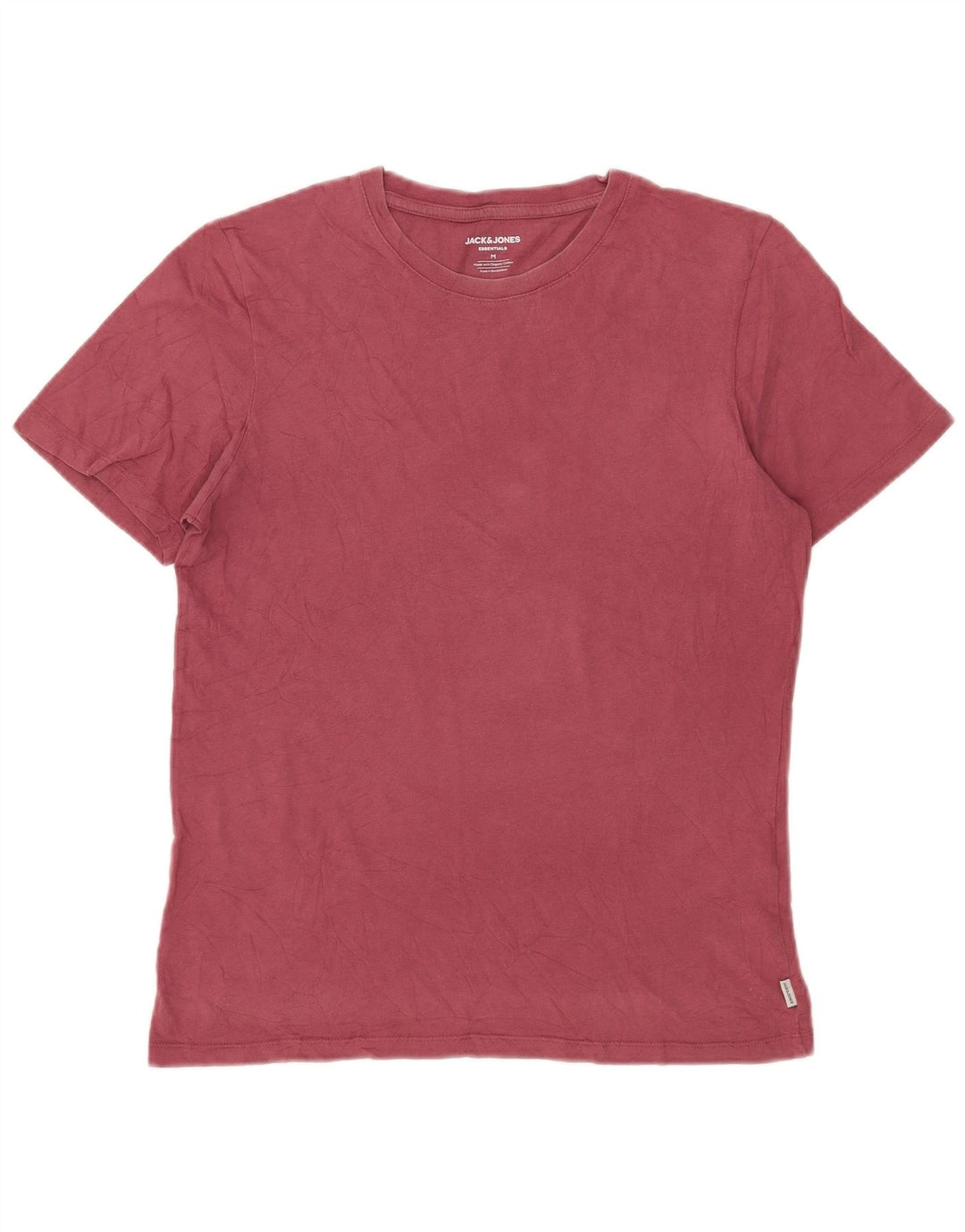 Tricou Jack & Jones pentru bărbați Top din bumbac roz mediu
