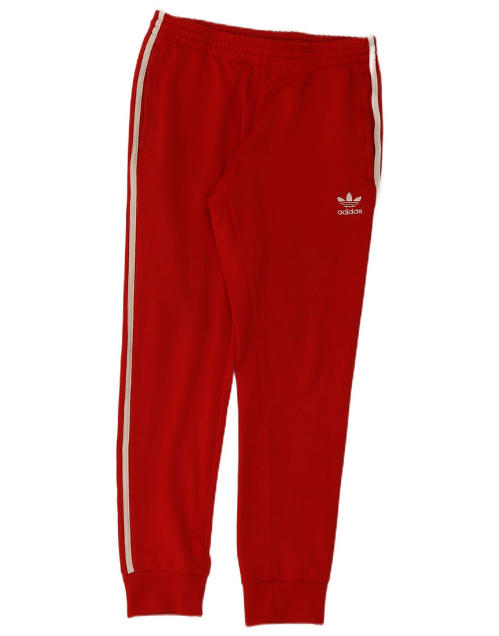 Pantaloni de trening pentru bărbați Adidas Pantaloni de jogging Poliester roșu mediu