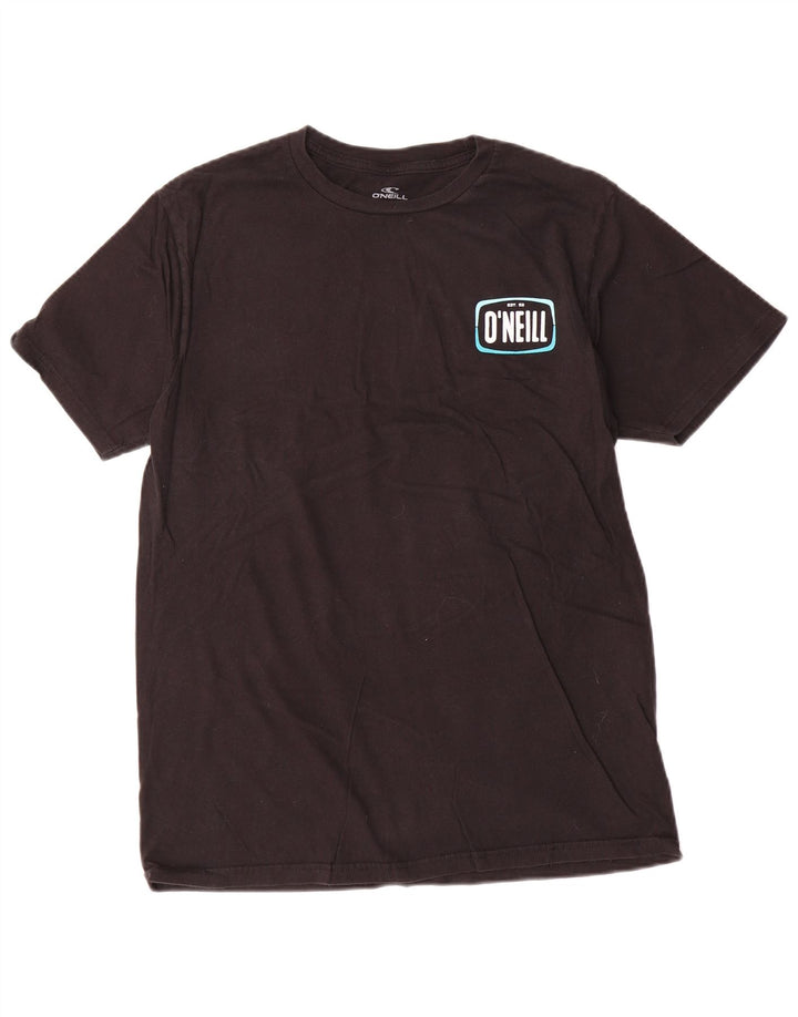 Tricou grafic O'Neill pentru bărbați, cu croiala modernă, top mediu din bumbac negru