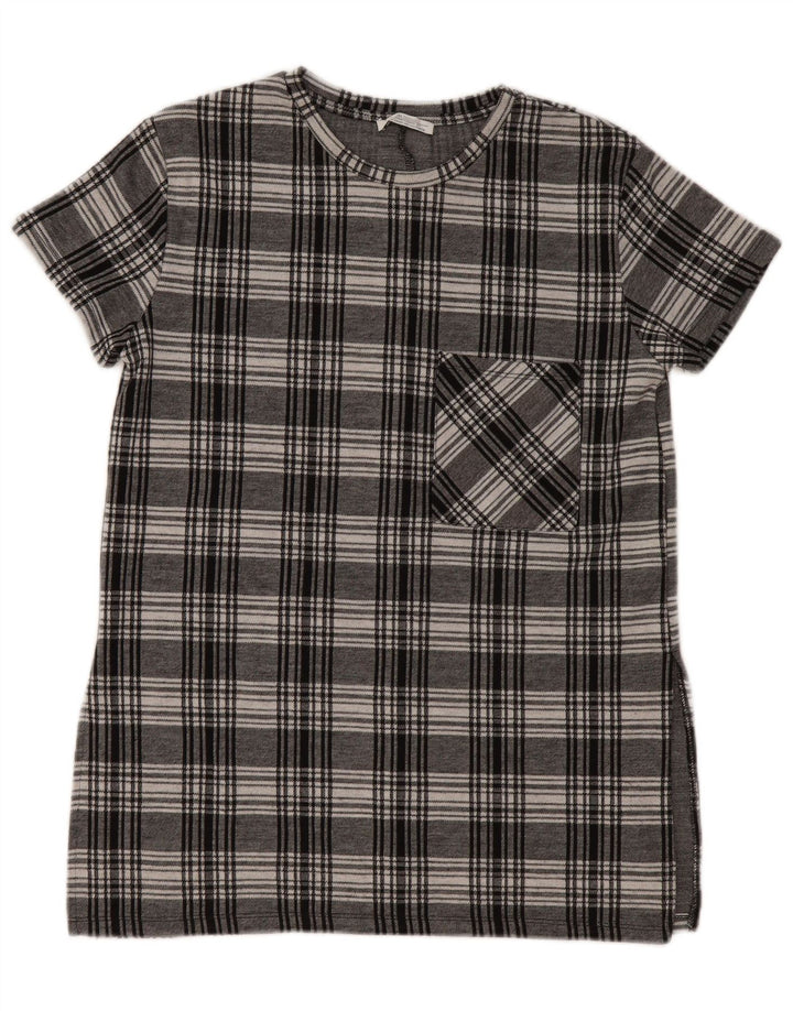 Top cu tunică Trafaluc pentru femei ZARA UK 10 Small Grey Check