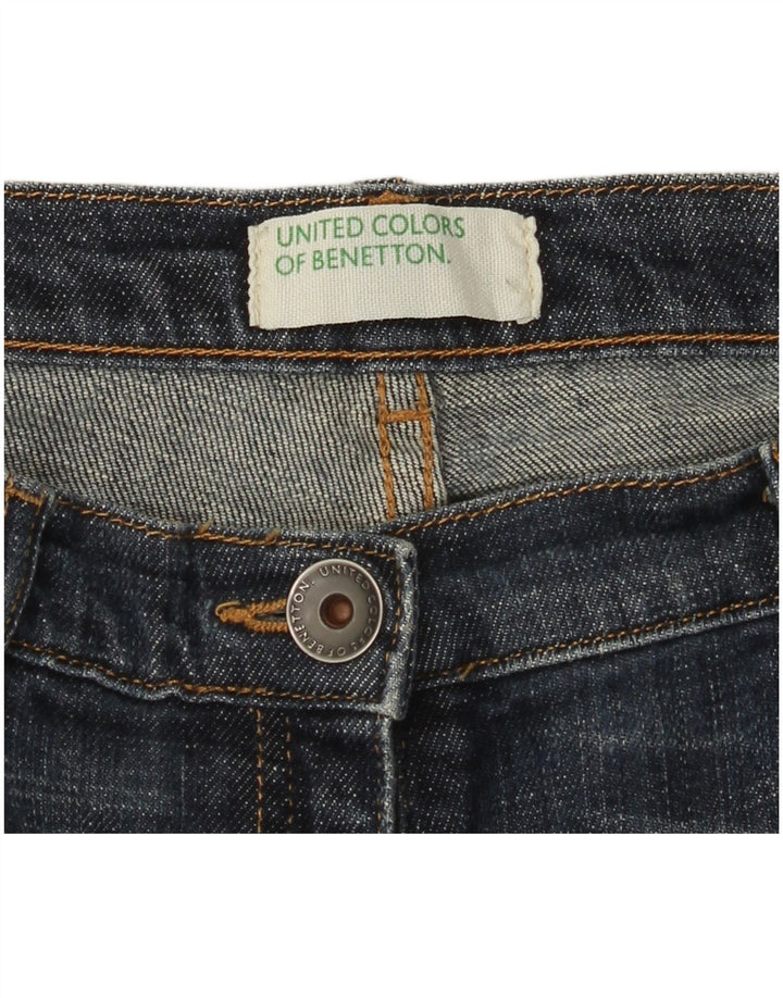 Blugi Capri pentru femei BENETTON W28 L21 albastru