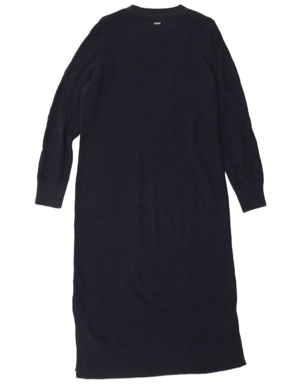 Rochie Barbour cu mânecă lungă pentru femei UK 12 Medium Bleumarin Clasică