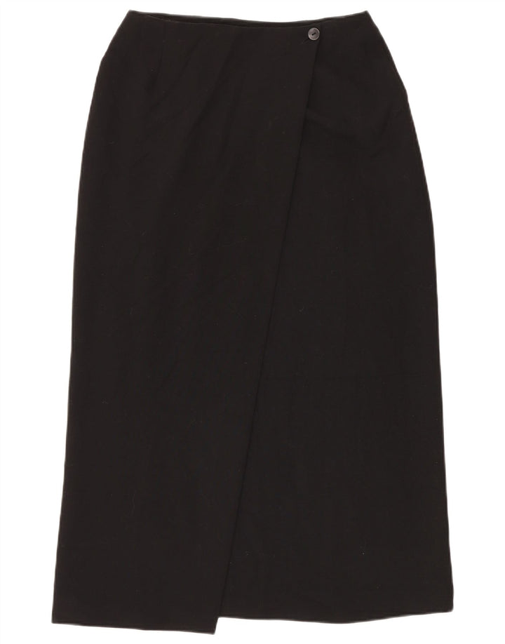 Fusta Wrap pentru femei Marks & Spencer UK 12 Medium W28 Poliester negru