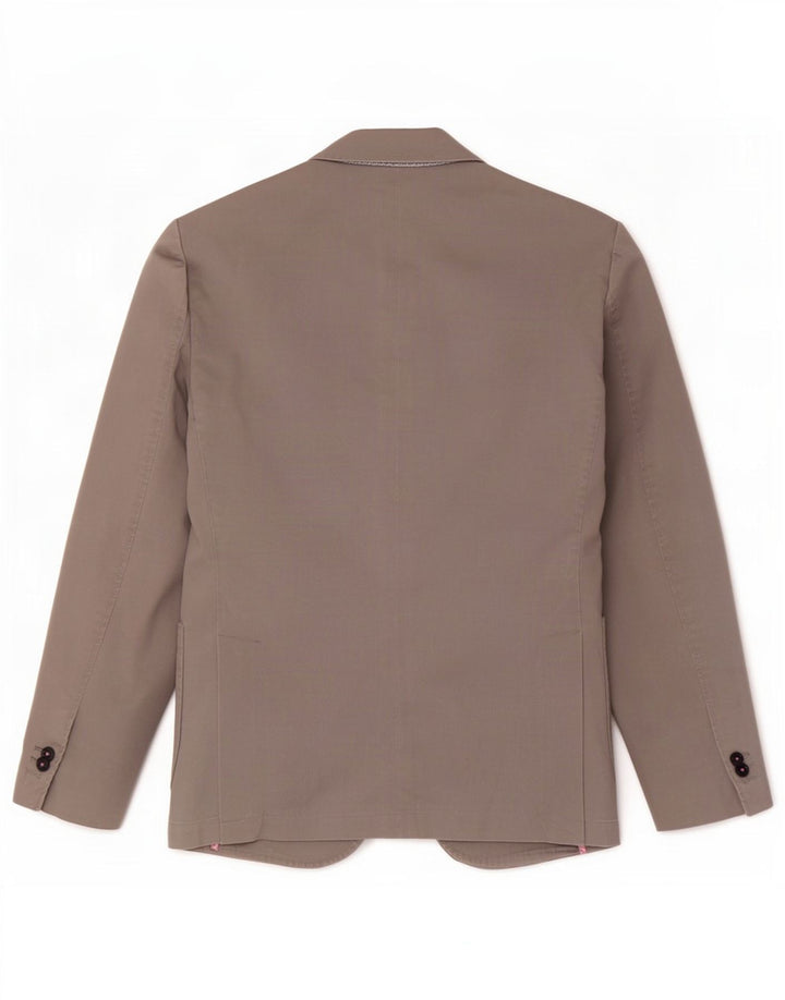 Henry Cottons Jachetă Blazer pentru bărbați cu 2 nasturi IT 46 Small Grey Cotton