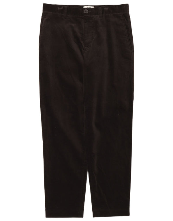 Pantaloni chino din catifea pentru femei cu talie înaltă Cos EU 48 2XL W32 L30 bumbac negru