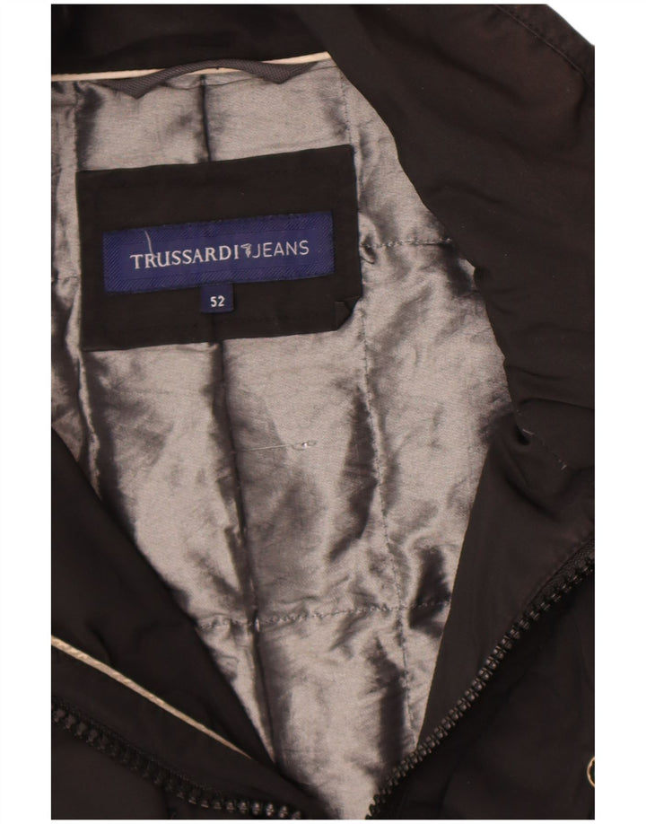 Jachetă de vânt pentru bărbați Trussardi Jeans IT 52 XL negru
