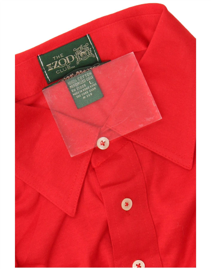 Tricou polo Izod pentru bărbați, bumbac roșu mare