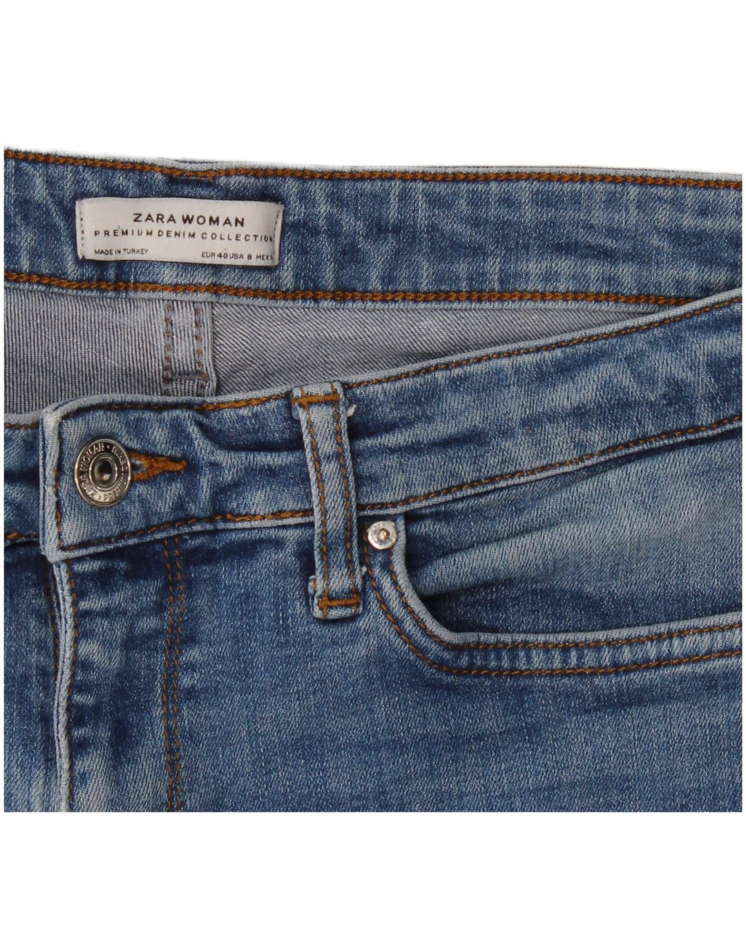 Blugi evazați pentru femei Zara EU 40 Medium W30 L30 Albastru