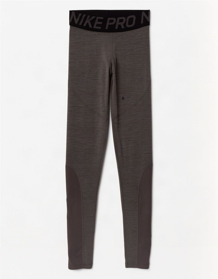 Leggings cu grafică Nike Dri Fit pentru femei UK 4 XS Poliester cu pături gri