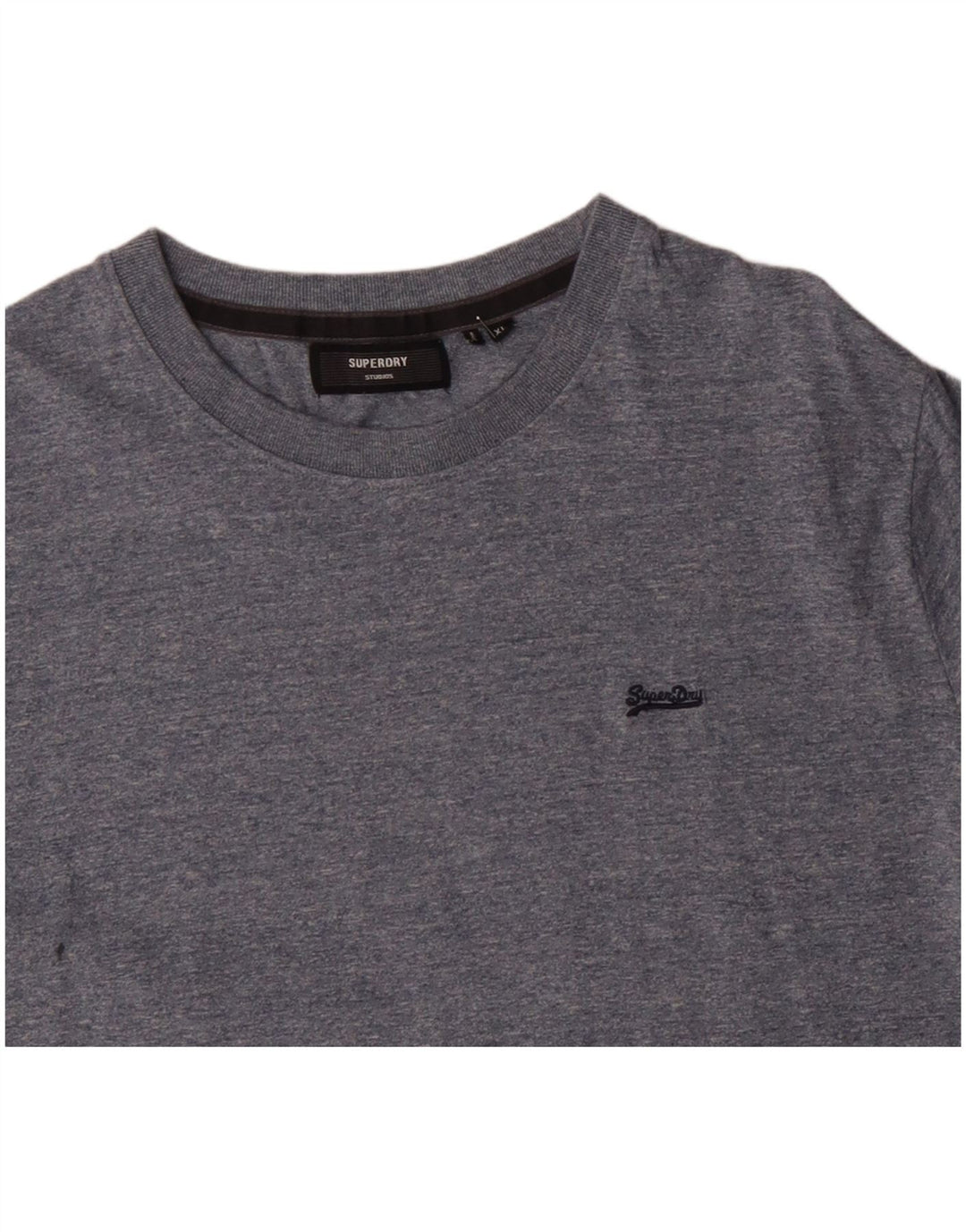 SUPERDRY Tricou Bărbați Top XL Bumbac Pete Albastru