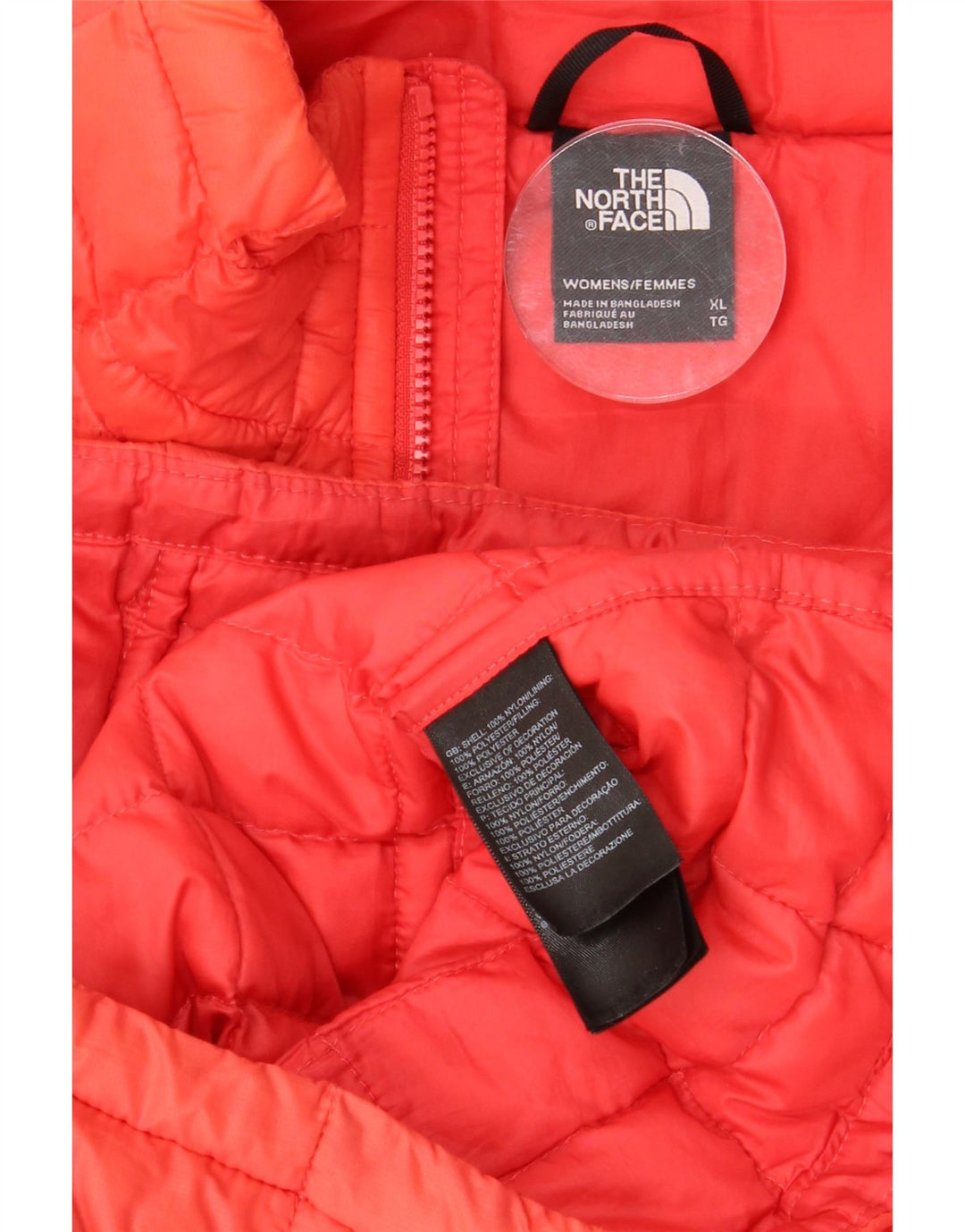 Jachetă căptușită pentru femei THE NORTH FACE UK 18 XL portocaliu poliester