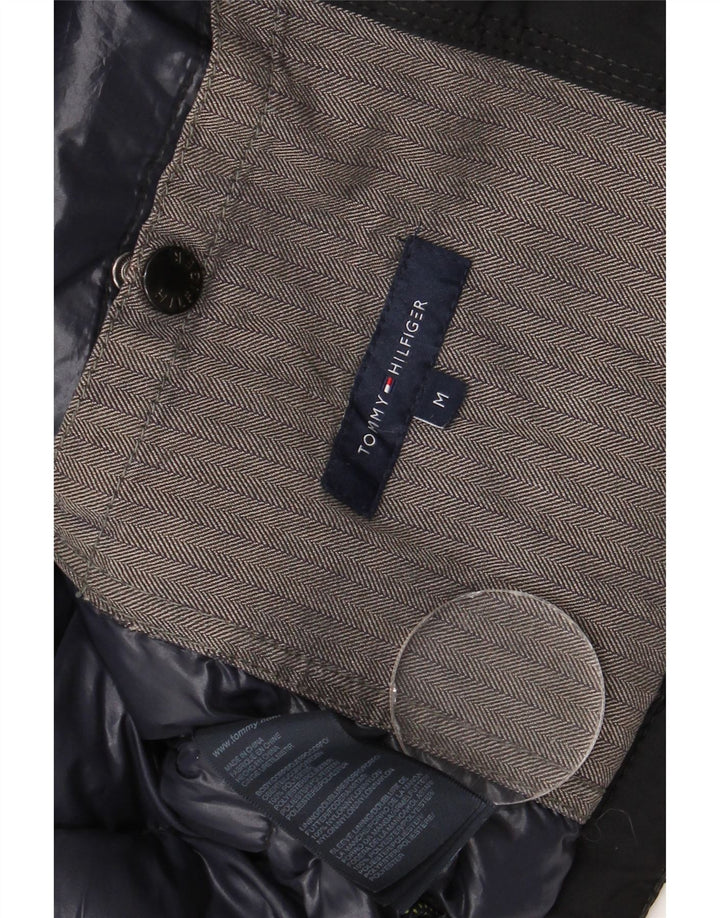 Palton căptușit cu glugă pentru bărbați Tommy Hilfiger UK 38 Poliester mediu negru