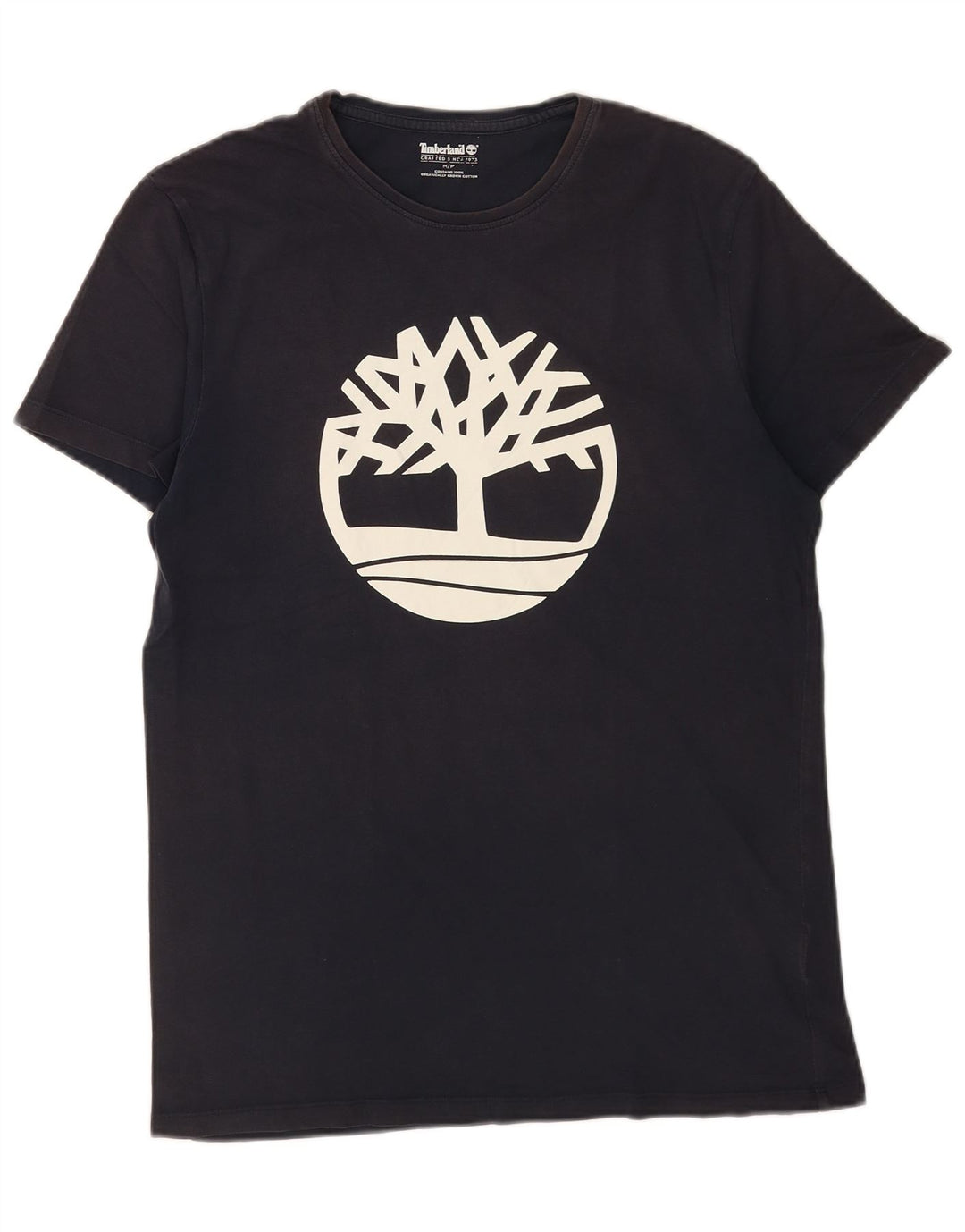 Tricou grafic Timberland pentru bărbați Top mediu din bumbac bleumarin