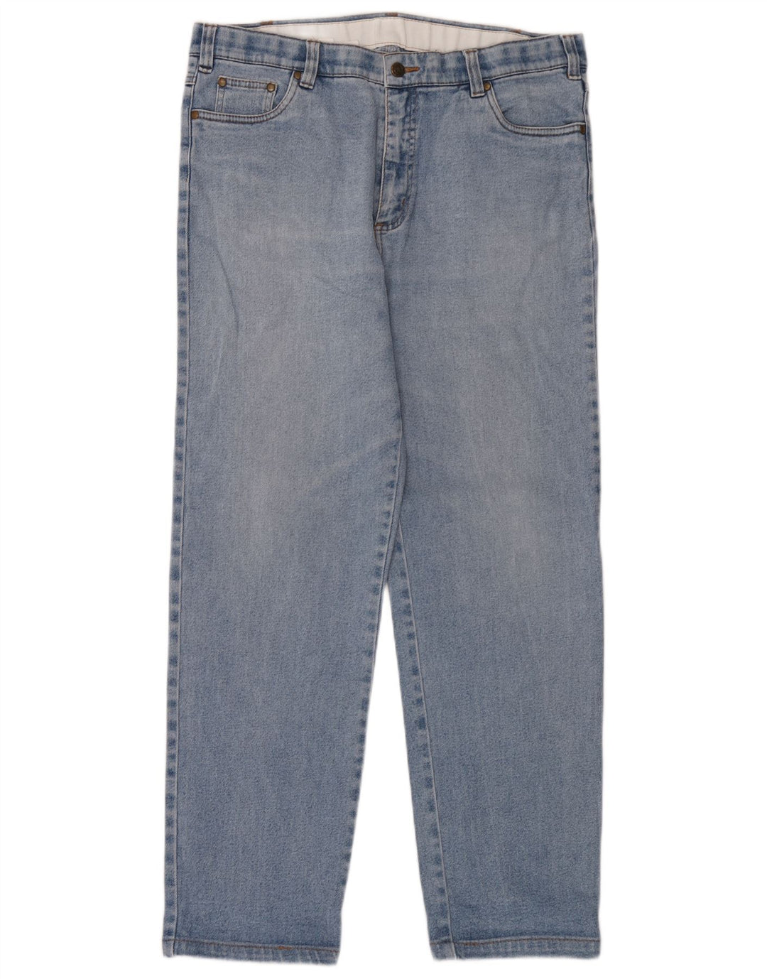 Blugi drepți pentru bărbați vintage W36 L32 bumbac albastru