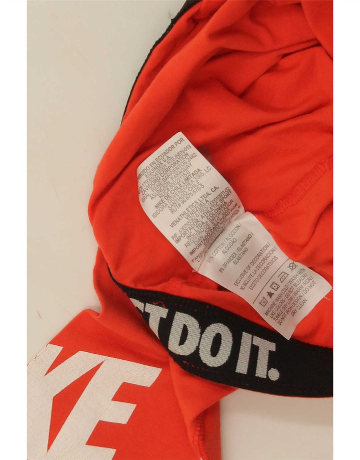 Leggings grafic Nike pentru femei UK 8 mic portocaliu bumbac