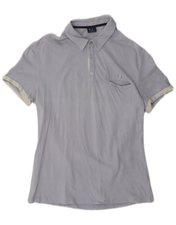 Tricou polo Trussardi Jeans pentru bărbați, bumbac albastru mediu